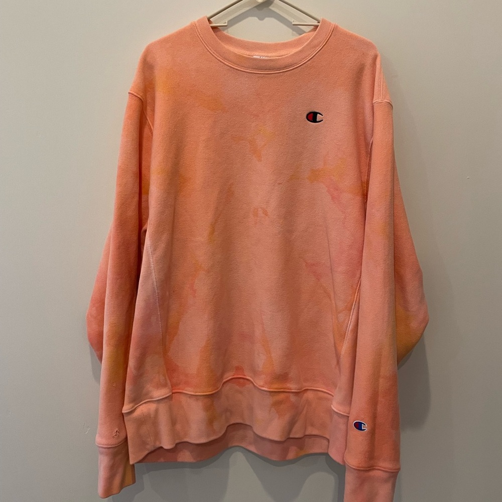 Tie-dye champion crewneck